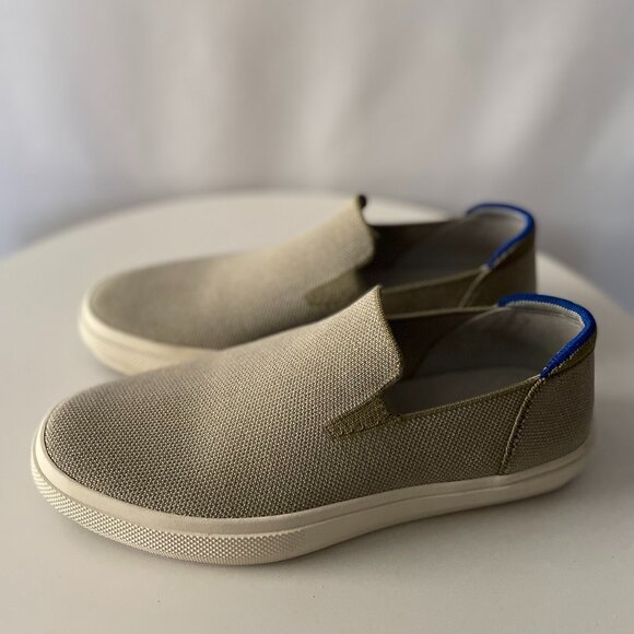 Rothy's Unisex Olive Beige The Original Slip On Low Comfort Sneaker Size W9.5 M8 - Picture 1 of 10